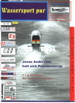 Wassersport pur, Heft 5/05, Preis: 4,90 Euro